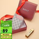 高尔夫（GOLF）卡包女时尚印花多卡位大容量女士零钱包短款银行卡袋生日礼物女