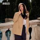 AIGLE【蔡文静同款】艾高风衣外套GORE-TEX防风防雨透湿户外休闲风衣 杻藤杏色BI454 M 38 (165/88A)