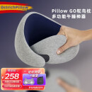 OSTRICHPILLOW西班牙记忆枕鸵鸟枕旅行U型枕飞机枕头睡觉记忆棉护颈枕午睡神器 蓝灰*记忆棉*魔术贴*可拆洗枕套