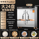 荣事达微电脑蒸饭柜商用蒸箱大型单位企业食堂厨房智能全自动蒸饭车蒸包柜馒头【304蒸盘】电脑24盘380V