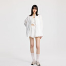 RE'VAN芮范2025夏季新品设计师款白色立体花三件套装RL32403349 白色 S /36