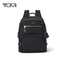 途明（TUMI）VOYAGEUR女士双肩包商务通勤双肩包电脑包黑金色520520送礼物
