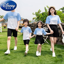 迪士尼（Disney）亲子装夏装一家三口四口母女夏天母子2025新款潮t恤家庭套装夏季 蓝色吊染【T恤】 165 妈妈S