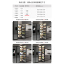 温以嘉定制大怪物零食高柜拉篮厨房橱柜餐边联动置物架收纳零食柜拉篮 下单前请务必咨询客服确认购买尺 六层 联动式