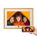 KODAK柯达 1005P 数码相框10.1英寸高清电子相册显示屏摆台结婚礼物照片视频播放器可充电可挂墙 木纹色