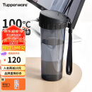 特百惠（Tupperware）茶韵500ML塑料杯 男女学生便携办公用水杯子大容量双饮口 酷炫黑