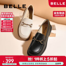 百丽马衔扣乐福女百搭单鞋Z3B1DAA5 黑色 38