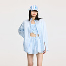 RE'VAN【古力娜扎同款】芮范新品浪漫蓝色短裙套装RL32403252 蓝色 S /36