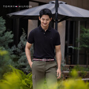 Tommy Hilfiger【轻柔感】夏男珠地网眼商务纯色修身短袖T恤翻领POLO