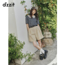 DZZIT地素短裤2025夏季新款西装短裤飒爽干练丹宁裤子女3J2Q1029J 浅卡其色 S