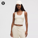lululemon丨Smooth and Ribbed Nulu 女士运动背心芯吸 LW1FI8S 浅象牙白 S /6