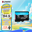 金士顿（Kingston）128GB TF（MicroSD）内存卡U3 V30 A2 4K 读170MB/s游戏机 行车记录仪 运动相机无人机 监控存储卡
