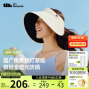 蕉下（beneunder）灯罩帽大帽檐遮阳帽女黑胶防晒帽全脸遮阳空顶帽太阳帽BM563米