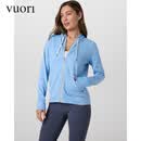 VUORI Halo 女士轻薄连帽拉链卫衣外套 DreamKnit™面料 VW268 天空蓝/Spring Heather XS 155
