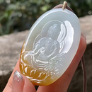 艺品匪萃【一袖云水意】冰种起胶黄翡阿弥陀佛 大日如来翡翠挂件50414001