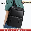 POLO【高端奢品】2025新款男士双肩包商务出差通勤大容量电脑双肩包男 黑色
