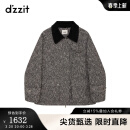DZZIT地素棉服2024冬季新款粗花呢精致小香设计女3I4H2714A 黑色 XS