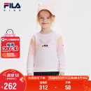 FILA【丝柔棉】斐乐童装儿童卫衣2025年春季女小童套头上衣潮