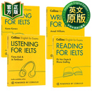 雅思考试系列套装4本 英文原版 Collins English for IELTS 柯林斯英语阅读听力口语写作考试工具书
