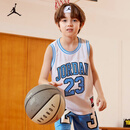 Jordan耐克AJ童装儿童背心 Nike乔丹23号男童篮球服夏季网眼运动背心