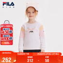 FILA【丝柔棉】斐乐童装儿童卫衣2025年春季女小童套头上衣潮