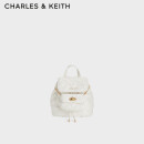 CHARLES&KEITH菱格大容量柔软多用背包双肩包包女包生日520礼物CK2-60151400