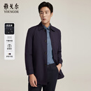雅戈尔（YOUNGOR）风衣男翻领单风衣锦纶耐穿舒适透气男士上衣外套 GYDF424995FQA藏青色 XL 180/100A