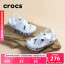 卡骆驰crocs洞洞鞋贝雅卡骆班轻便耐磨一脚蹬休闲鞋|205089 白/深蓝-126 37 /38(230mm)