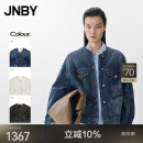江南布衣（JNBY）【商场同款】25春新品牛仔夹克外套女复古休闲酷感5P1613280 993/牛仔深蓝 S