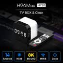 AIRWORLD原生TV安卓14电视盒子H96MAX H728外贸机顶盒带时钟千兆网络ATV 4GB 32GB+蓝牙遥控器 国内版本