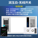 樱花樱花浴室风暖浴霸集成吊顶排气扇照明一体五合一卫生间取暖器 双核单暖豪华白遥控 顺丰