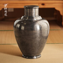 斑锡·龙斑锡龙复古高纯锡茶叶罐松古茶仓密封手工锡罐 松古