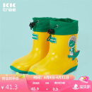 kocotreekk树儿童雨鞋防水立体男童女童宝宝雨靴束口卡通鞋