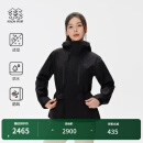 KOLON SPORT/可隆防水夹克 女子户外戈尔防风透湿秋冬连帽宽松外套- LKGJ4WNK40-BK 黑色 M 165/88A