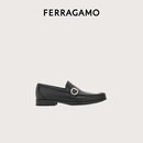 【9成新】菲拉格慕（Ferragamo）男士黑色便鞋 0775114_3E _ 70 礼物送男友  