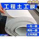 土工布防水复合土工膜加厚鱼塘防渗膜hdpe膜池塘防水布鱼池两布一 两布一膜[800克]6*50