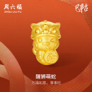 周六福黄金转运珠醒狮萌蛇生肖蛇手绳生日礼物定价A1613098约1.09g