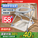 怡辉（YIHUI）坐便凳老人坐便椅孕妇坐便器可折叠便携不锈钢移动马桶YH-ZBY-03