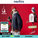 nautica white sail【联名限量】白帆×爆尼膏 日系无性别三合一厚外套棉服BGJW4401 藏青色41C L