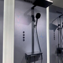 九牧门店款36661自动除垢方管贴墙琴键控水隐藏式喷枪花洒套装淋浴器 36661-809/HBS-1枪灰色