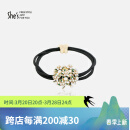 She's发饰 栀子花朵撞色滴油橡皮筋 发绳 时尚发圈 生日礼物 送女友
