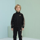 阿迪达斯（adidas）儿童外套秋季儿童开衫户外运动百搭立领外套  黑/金 152