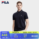 FILA 斐乐官方男士翻领短袖polo衫2025夏季商务休闲T恤