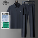 老爷车爸爸夏装短袖套装男中老年夏季薄款运动两件套男装T恤男老人裤子