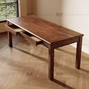 小米木业家居南美胡桃木书桌带抽屉家用书房实木新款电脑桌办公桌 否 胡桃木书桌：长200宽60高75*厚4.