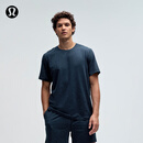 lululemon丨Soft Jersey 男士短袖针织衫芯吸 LM3ES3S 杂色经典海军蓝/杂色海军蓝 L