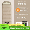 骆驼【熊猫联名款】户外露营睡袋成人保暖1J32265426摩卡1.6KG左边