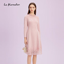 拉珂蒂（La Koradior）【羊毛】修身商场同款秋季新款法式气质连衣裙 红色 L