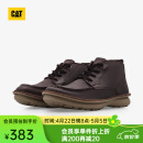 CAT卡特工装靴男士马丁靴防滑厚底户外英伦风牛皮靴子P725410N3EDC17 深褐 43