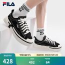 斐乐（FILA）LOOP断层鞋男鞋帆布鞋新款休闲鞋运动板鞋 黑-BK 42